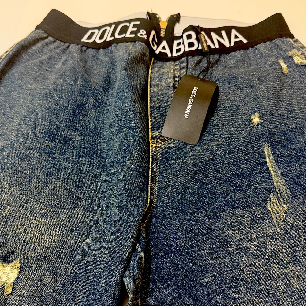 Dolce & Gabbana Dark Blue Relaxed Jeans